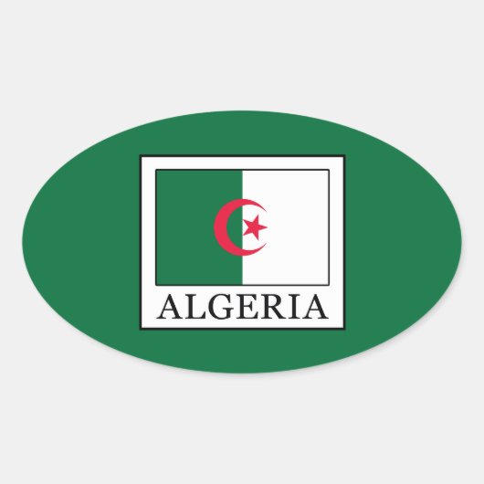 Sticker Ovale Algérie (Devant)