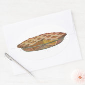 Sticker Ovale Aliments vintages, Dessert, Thanksgiving Citrouill (Enveloppe)