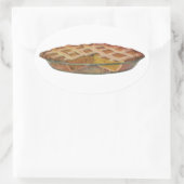 Sticker Ovale Aliments vintages, Dessert, Thanksgiving Citrouill (Sac)