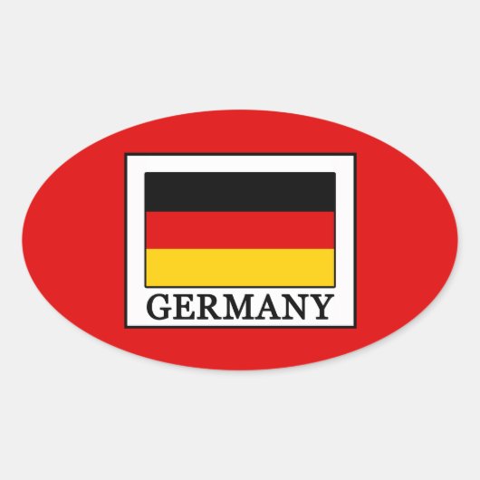Sticker Ovale Allemagne (Devant)