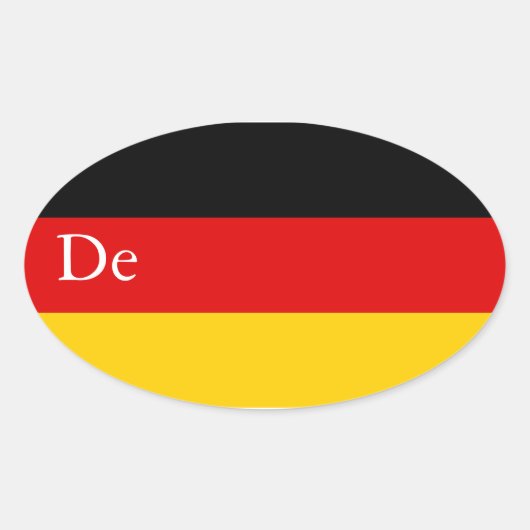 STICKER OVALE ALLEMAGNE (Devant)