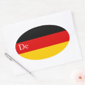 STICKER OVALE ALLEMAGNE (Enveloppe)