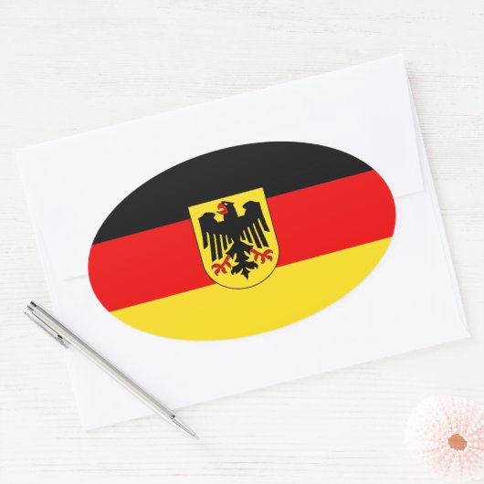 STICKER OVALE ALLEMAGNE (Enveloppe)