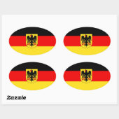 STICKER OVALE ALLEMAGNE (Feuille)