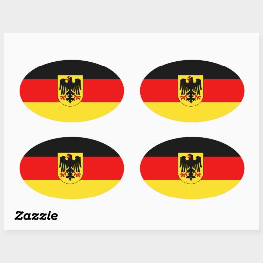 STICKER OVALE ALLEMAGNE (Feuille)