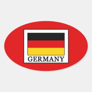 Sticker Ovale Allemagne
