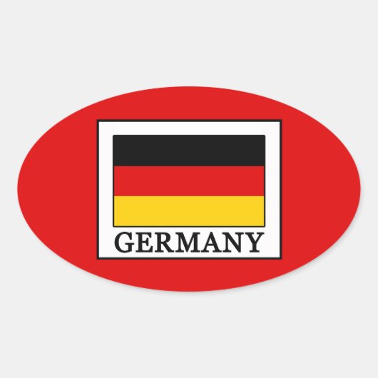 Sticker Ovale Allemagne (Devant)