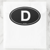 Sticker Ovale Allemagne Oval (Sac)