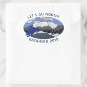 STICKER OVALE ALLONS AU NORD (Sac)