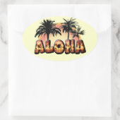 Sticker Ovale Aloha (Sac)