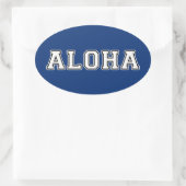 Sticker Ovale Aloha (Sac)