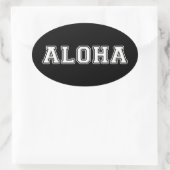 Sticker Ovale Aloha (Sac)