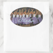 Sticker Ovale Aloha Hula (Sac)