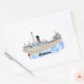 Sticker Ovale Alpena, cargo des Grands Lacs (Enveloppe)
