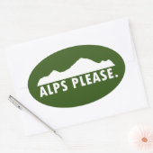 Sticker Ovale Alpes S'Il Vous Plaît (Enveloppe)