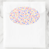 Sticker Ovale alphabet arménien (Sac)