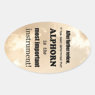 Sticker ovale Alphorn le plus important