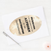 Sticker ovale Alphorn le plus important (Enveloppe)