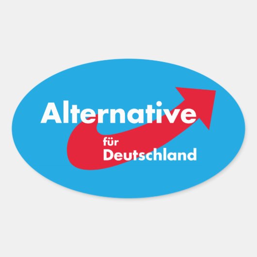Sticker Ovale Alternative pour l'Allemagne (Devant)