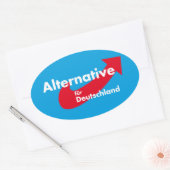 Sticker Ovale Alternative pour l'Allemagne (Enveloppe)