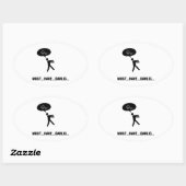 Sticker Ovale Amateur d'ail (Feuille)