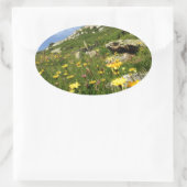 Sticker Ovale Amazing ! Alpine flowers (Sac)