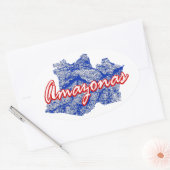 Sticker Ovale Amazonas (Enveloppe)
