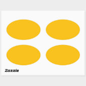 Sticker Ovale Ambre (Feuille)