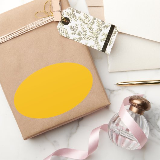 Sticker Ovale Ambre (Cadeaux)