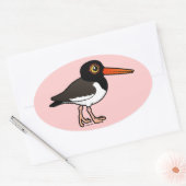 Sticker Ovale American Oystercatcher (Enveloppe)