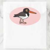Sticker Ovale American Oystercatcher (Sac)