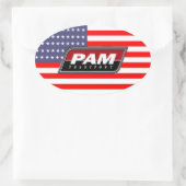 Sticker Ovale American Pride PAM Transport (Sac)