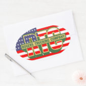 Sticker Ovale American Pride Rogers Trucking Company (Enveloppe)