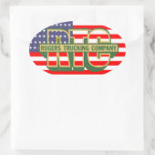 Sticker Ovale American Pride Rogers Trucking Company (Sac)