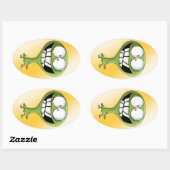 Sticker Ovale Ami imaginaire (Feuille)