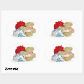 Sticker Ovale Amis de jouets (Feuille)