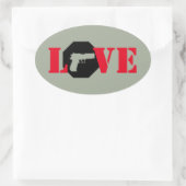 STICKER OVALE AMOUR (Sac)