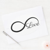 Sticker Ovale Amour infini (Enveloppe)
