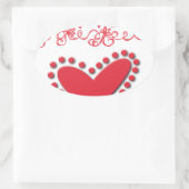 Sticker Ovale amoureux (Sac)