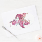 Sticker Ovale Anael 2 (Enveloppe)
