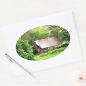 STICKER OVALE ANCIENNE GAILLE (Enveloppe)