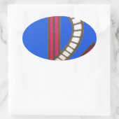 Sticker Ovale Ancre rouge (Sac)