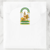 Sticker Ovale Andalousie (Espagne) Armoiries (Sac)