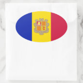 Sticker Ovale Andorre (Sac)