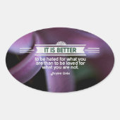 Sticker Ovale Andre Gide Citation Inspirationnelle "Ce que vous (Devant)