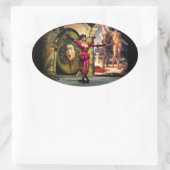 Sticker Ovale ANDROID BALLET, Science-fiction (Sac)