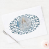 Sticker Ovale Ange et Ange (Enveloppe)