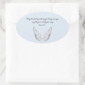 Sticker Ovale ange gardien (Sac)