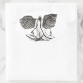Sticker Ovale Angel Uriel (Sac)