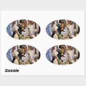 STICKER OVALE ANGLETERRE VICTORIENNE (Feuille)